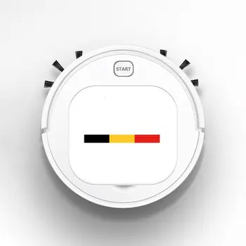 

Smart Robot Vacuum Cleaner Rechargeable USB Auto Sweeping Mop Clean Robot Sweeping Cleaner Personality Belgium Flag Reflective