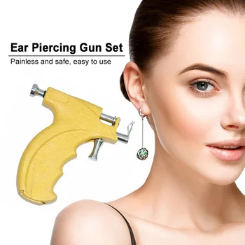 

Safety Steriled Ear Piercing Gun Set Professional Ear Nose Navel Body Piercing Gun Kit Set Ear Piercing Marker Pen Makeup Tools
