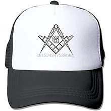 Сетчатая Кепка с логотипом масона, квадратная и компасная Кепка для водителя грузовика, Кепка унисекс