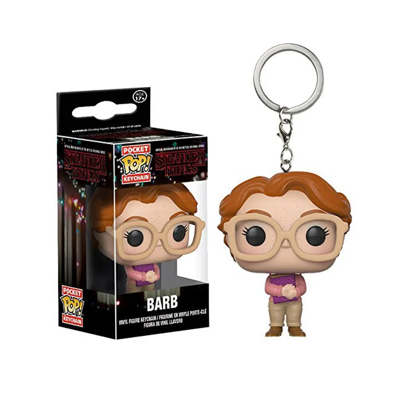 FUNKO POP Stranger Things Theme Eleven Дастин Барб брелок фигурки коллекция игрушек для детей Рождественский подарок