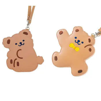 

New Portable PU Leather Business ID Card Credit Badge Holder Coin Purse Wristlet Wallet