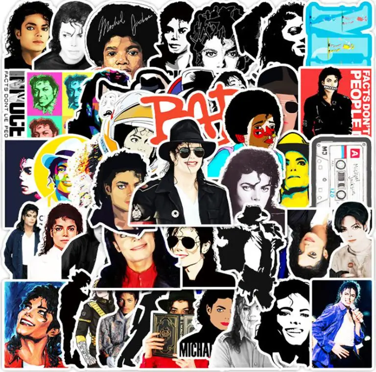 10/30/50Pcs International Pop Superstar Michael Jackson Graffiti Stickers Skateboard Impermeabile Crazy Fans Valigia Da Viaggio
