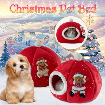 

Dog Cat Winter Warm Sleeping Bag Long Plush Soft Pet Bed Calming Bed Quality Cotton Puppy Cat Bed Puppy House 2021 hot sale