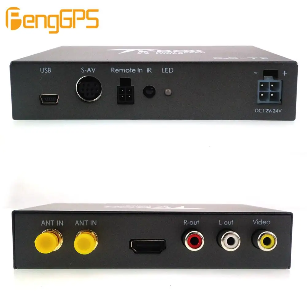 Автомобильный DVB-T2 MPEG-4 H.264 HD 1080P цифровой автомобильный тв ...