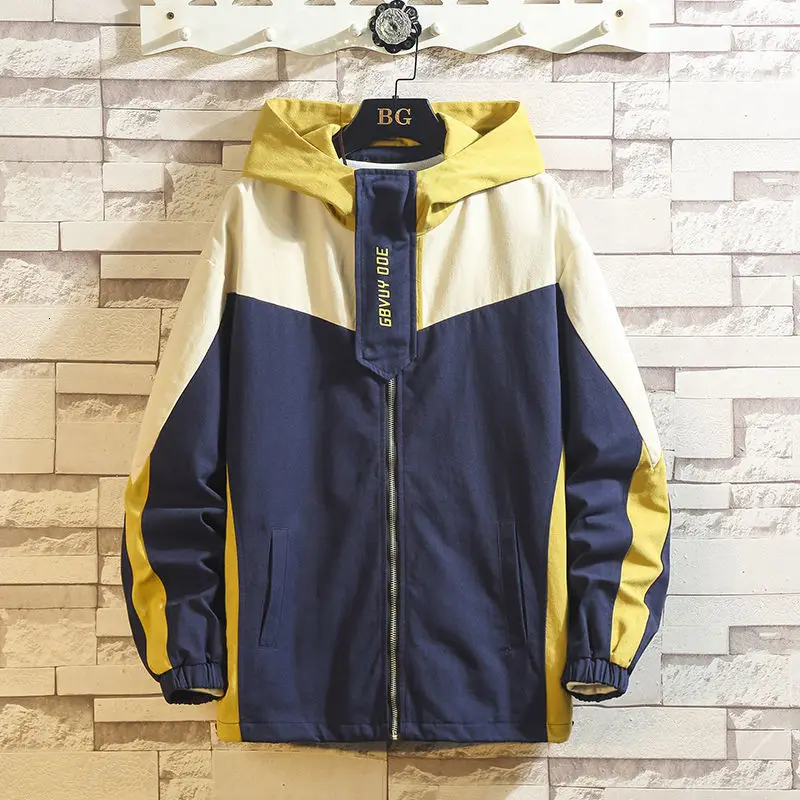 Мужские Куртки Оверсайз Privathinker повседневные Свободные корейские ветровки 2020