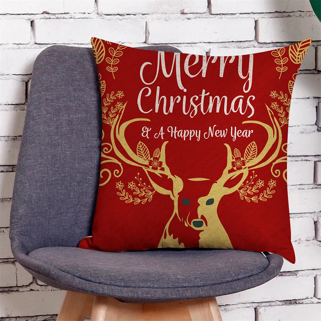 Домашний Декор Рождественский Чехол на подушку 3D принт Санта Клаус Наволочка Чехол для подушки наволочка для дивана домашний Декор Подушка Чехол