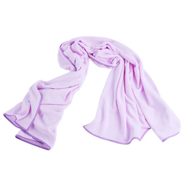 Light Purple Горячая Распродажа новое функциональное мягкое Впитывающее пляжное полотенце из микрофибры 80*140 см для путешествий быстросохнущее полотенце s - Цвет: Light Purple