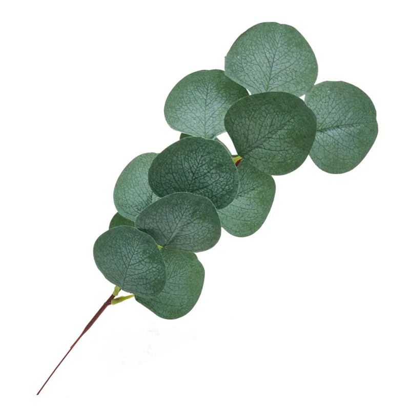 5pcs Artificial Eucalyptus Plants Small Branches wedding DIY Flower Arrangement Accessories Silk Green flower leaf Home Vase flowerpot Decor (5)