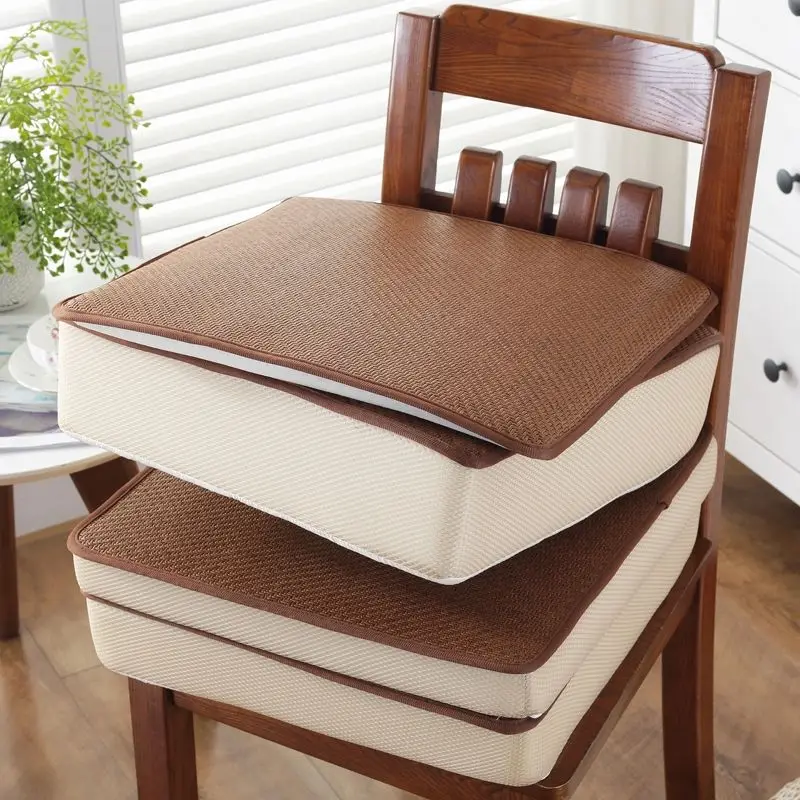 Coussin de siège en rotin épais | Éponge, coussin de siège de voiture, siège fesses de chaise, coussin de canapé, tabouret tapis pour salle à manger ► Photo 2/6