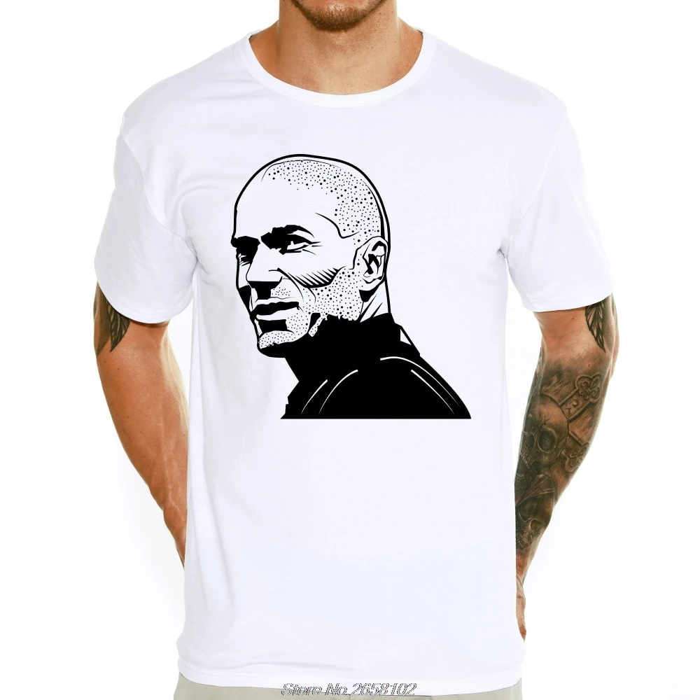 Футболка Zinedine Zidane Мужская модная тенниска повседневная майка с круглым вырезом