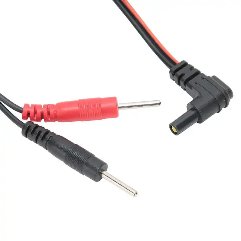 10pcs/bag 2.35mm 1.2m 2-In-1 Pin Type Electrode Wire Cable for tens Unit Physiotherapy Machine Massage Instrument Wire electrode lead wires