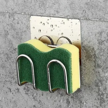 

Portable Self-adhesive Pot Lid Rack Rag Hook Shelf Dish Drainer Sponge Holder Sink Rack Kitchen Accessories
