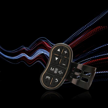 

Car Universal Steering Wheel Control Key Wireless Remote Control Applicable To Any Brand Car Navigation Dvd Steering Control