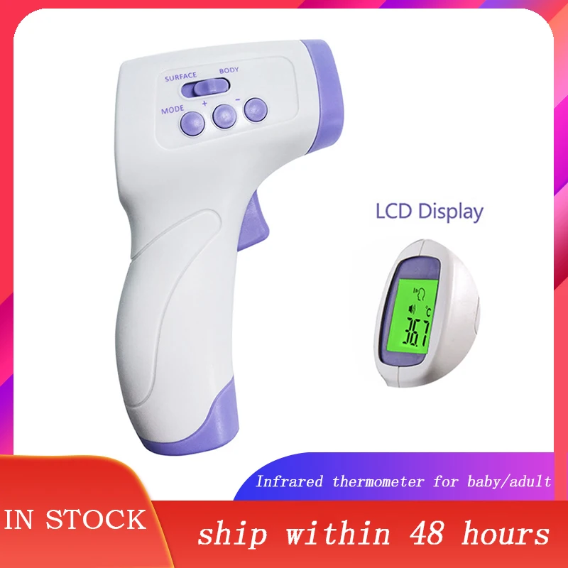 

Muti-fuction Baby/Adult Digital Termomete Infrared Forehead Body Thermometer Gun Non-contact Temperature Measurement Device