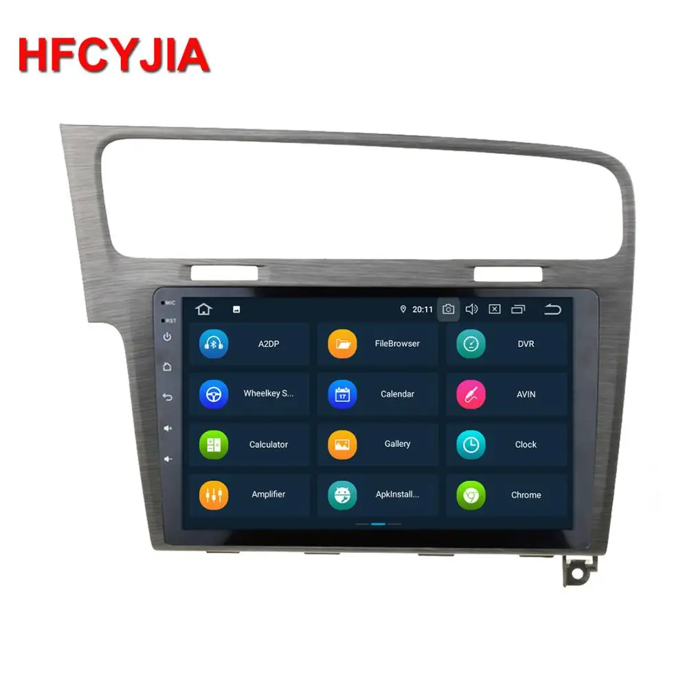 Sale HFCYJIA Android 9.0 System Car Radio Player For Volkswagen Golf 7 2013-2017 GPS Navi Receiver WIFI 4+64G RAM IPS DSP 6 Core PX6 0