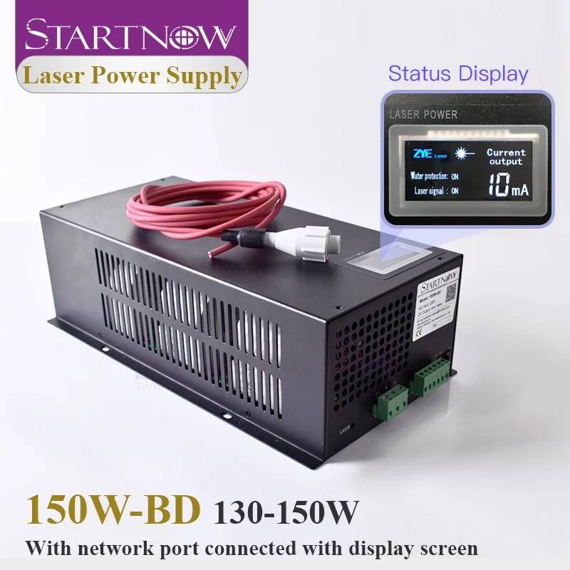 Лазерный источник питания Startnow 150W BD CO2 150 Вт с дисплеем для 130 лазерной трубки