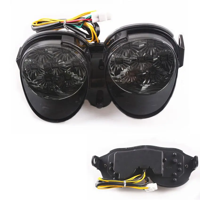 

For Yamaha YZF R6 2001 2002 LED Turn Signals Tail Light Integrated Smoke