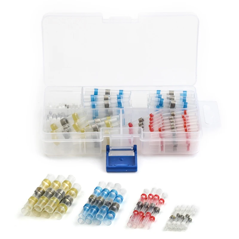 

100pcs Set Solder Seal Splice Heat Shrink Cable Electrical Wire Butt Connectors New Arrivals