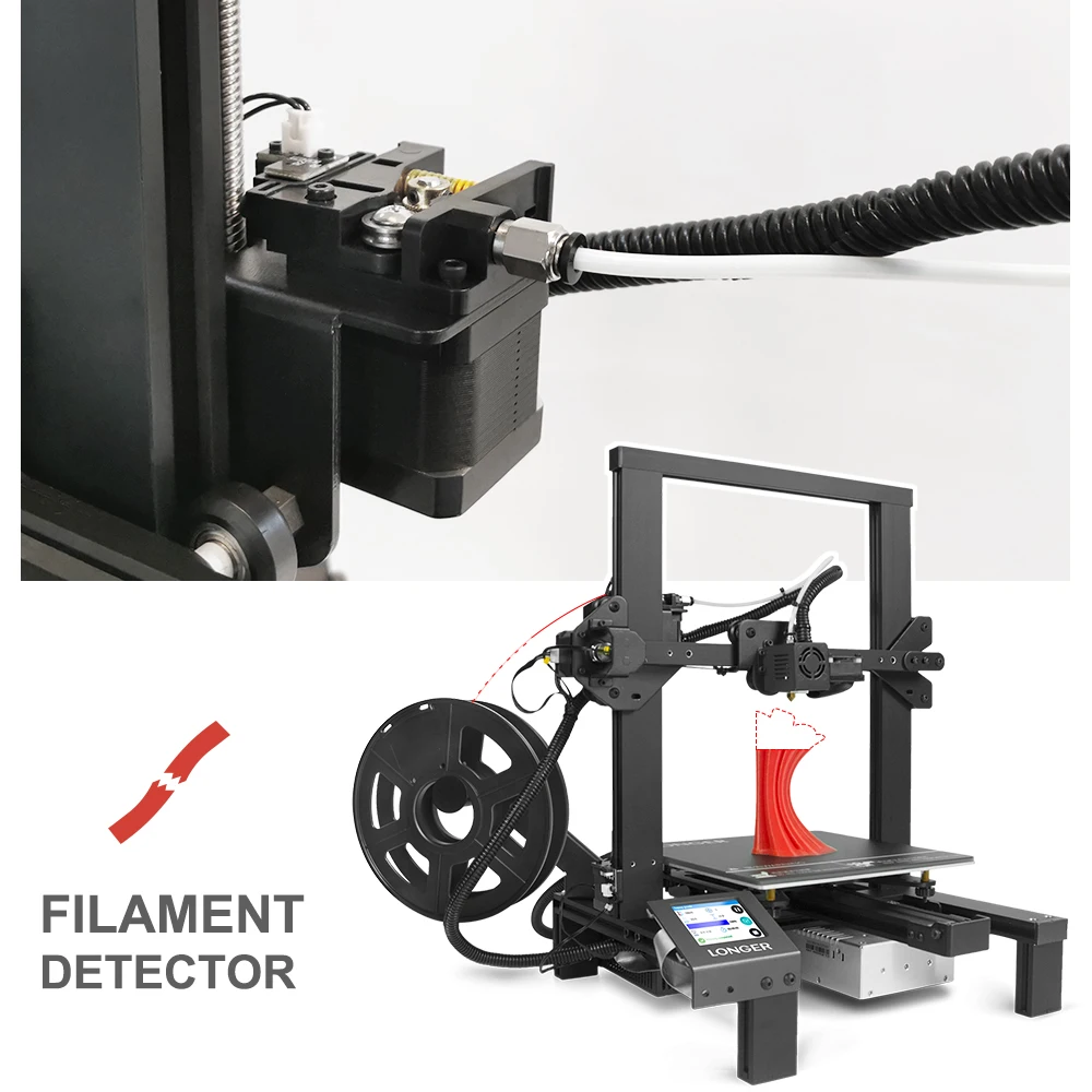 Более длинный 3D-принтер LK4 FDM 3d принтер с сенсорным экраном 3d печать V-slot восстановление печати сбой питания печать