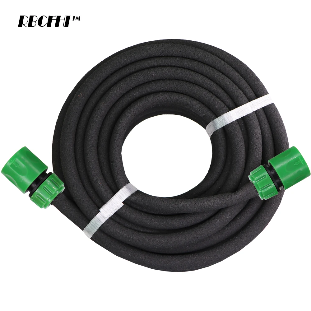 Garden Soaker Watering Hose 7.5m /15m Porous Irrigation Tubing Permeable Pipe Additional Hose Connectors garden hose water hose