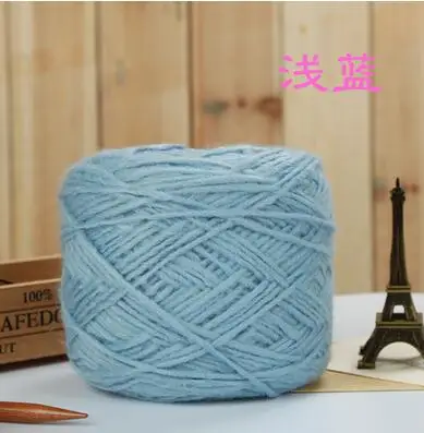 light blue 50 г/лот итальянская шерстяная пряжа Альпака 60% шерстяная пряжа ручная вязка - Цвет: light blue
