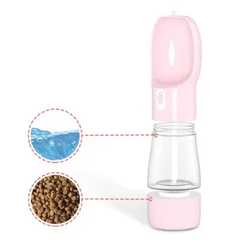

Pet Portable Drinking Water Bottle New Multi-function Utensils Dog Hanging Outdoor Feeding Dual-use Cup