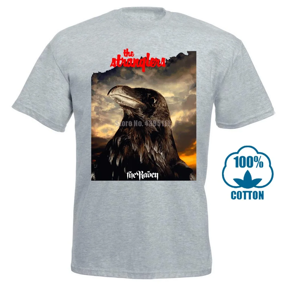 The Stranglers The Raven рок группа Легенда Мужская черная футболка Размеры S до 3Xl - Цвет: Серый
