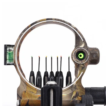 

7 Pin Archery Sight Compound Bow Micro Sight Adjust Detachable Camouflage for Left Right Hand