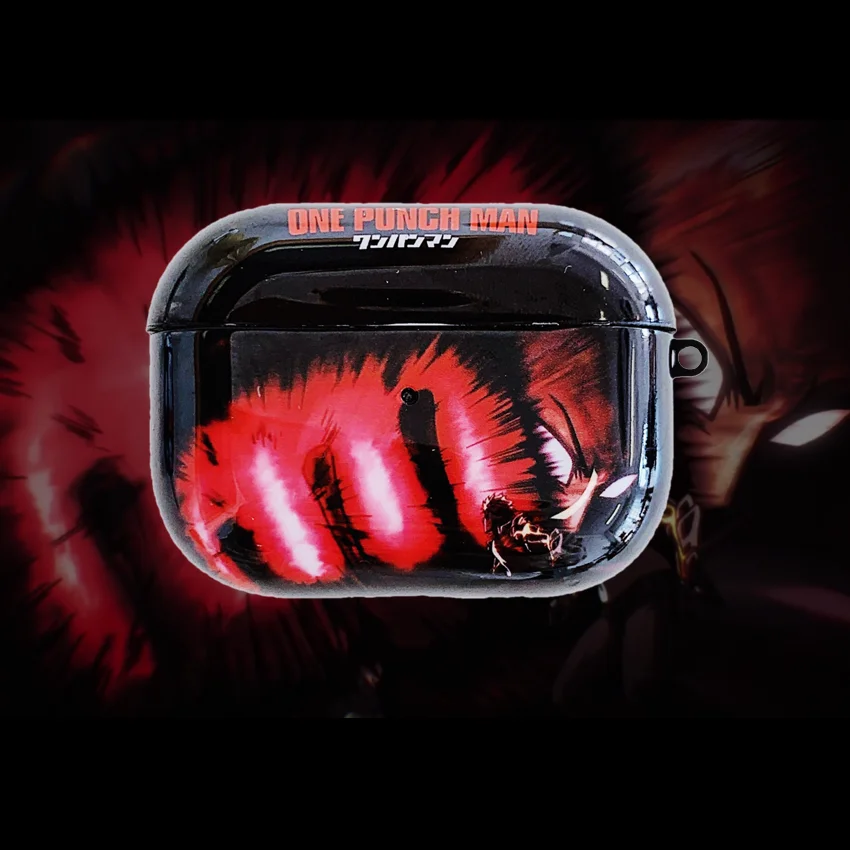 Мягкий чехол из ТПУ с рисунком One Punch Man для Apple AirPods Pro, беспроводной Чехол для наушников с Bluetooth