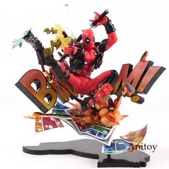 

Mavel Deadpool Action Figure Toy Breaking The Fourth Wall PVC Deadpool Figure Collectible Model Toys Marvel Figures 20cm
