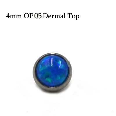 Piece 100% Titanium Micro Dermal Anchor Internally Thread Opals Zircon CZ Gem Top Piercing Skin Diver Base Body Jewelry 16G