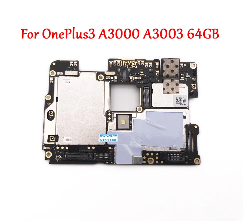 

Tested Full Work Original Unlock Motherboard For OnePlus 3 OnePlus3 A3000 A3003 64GB One Plus Three Circuit Electronic Panel