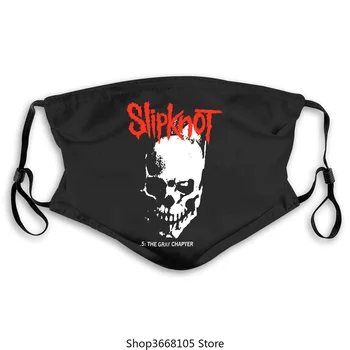 

Slipknot Herren Schädel und Stammesmaske BlackHipster O-Neck Casual Waschbar Winddichte Staubschutzmasken Staubdichte Gesichtsma