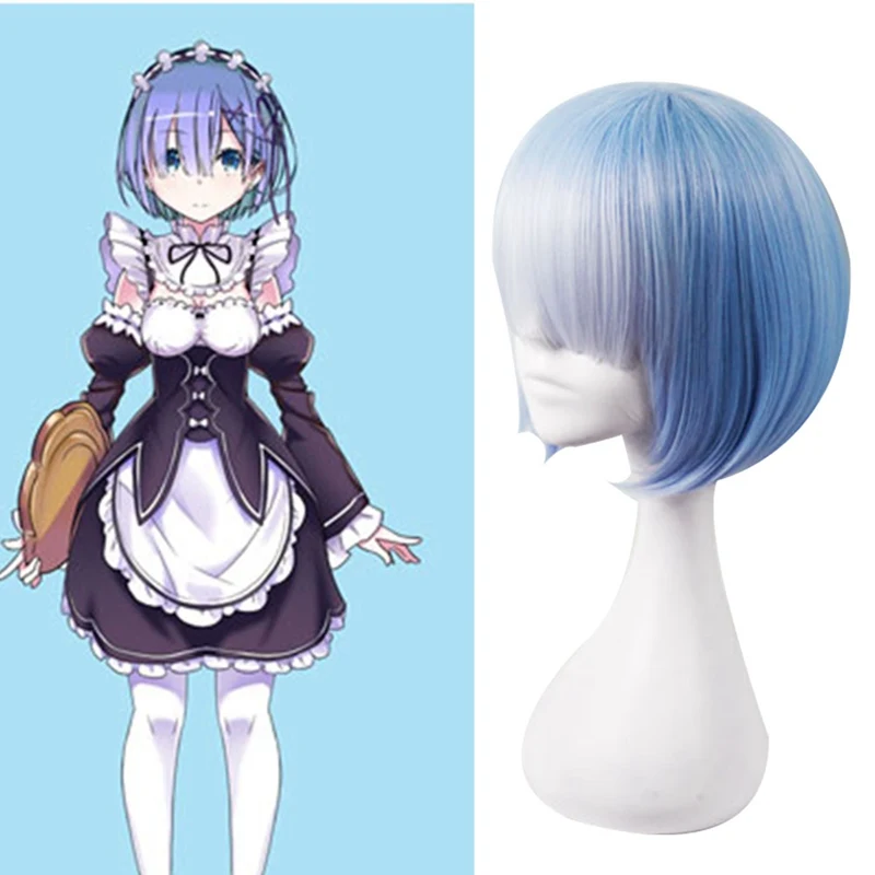Цвет REM парик для косплея или ОЗУ Re:Zero начальная жизнь в другом мире костюм