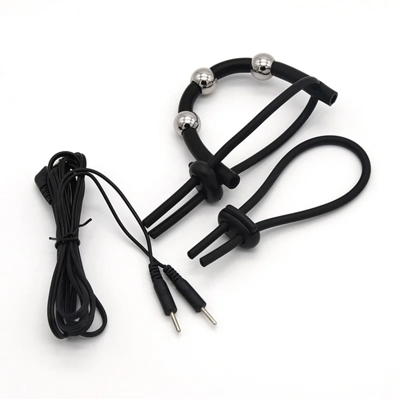 E stimulation Estim Electrostimulator Men Electro Shock Bdsm Glans Penis Ring Electric Sex Electrosex Electroshock E stim Sound electro sex toys,electric sex toys