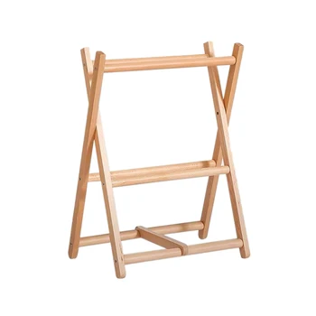 

New two-tone solid wood shoe rack multi-layer simple slippers shoes shelf creative simple Japanese Nordic shoe rack folding