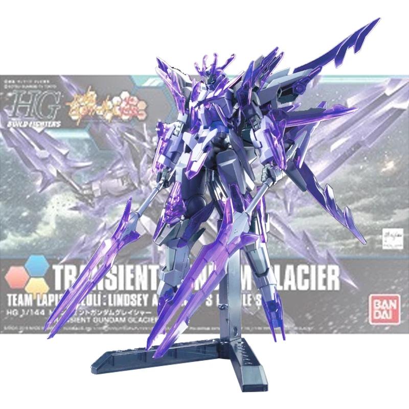 

Original Bandai HGBF 050 1/144 GN-10000 Glacier Transient Gundam Assembly Action Figureals Brinquedos Model Dolls