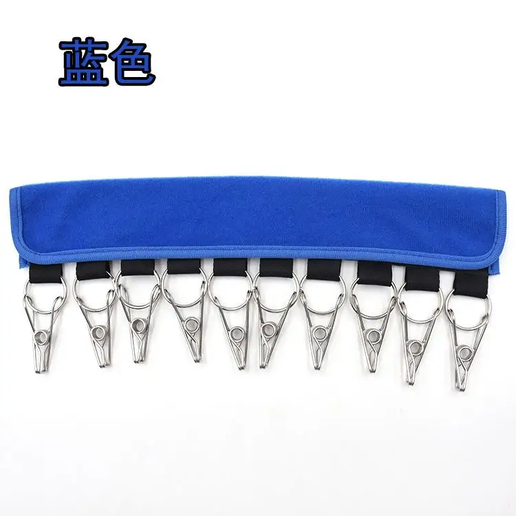 2 Fabric Hanging-Clips Clothes Pegs Bra-Socks Hanging-Pegs Drying-Racks Beach-Towel Plastic Portable 10 Clips High Quality - Цвет: 2