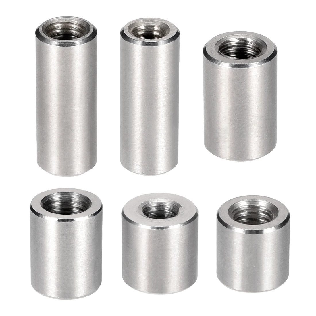 Nuts 5 Pack M12 x 50 A2 Stainless Steel Round Studding Connector Nuts