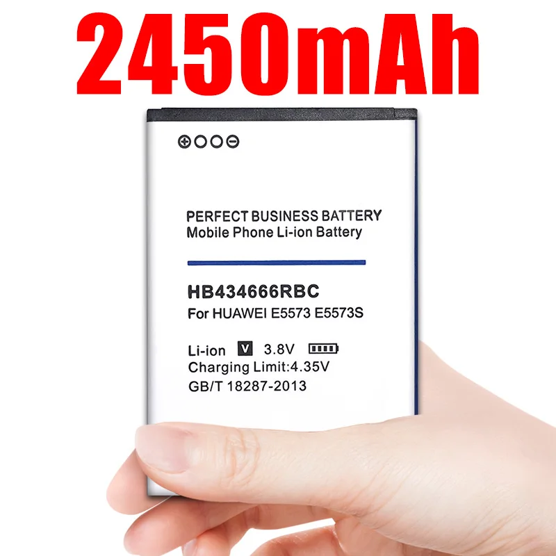 Новое мобильное зарядное устройство Батарея 2450 мА/ч, HB434666RBC для huawei E5573 E5573S E5573S-32 E5573S-320 E5573S-606 E5573S-806 Батарея
