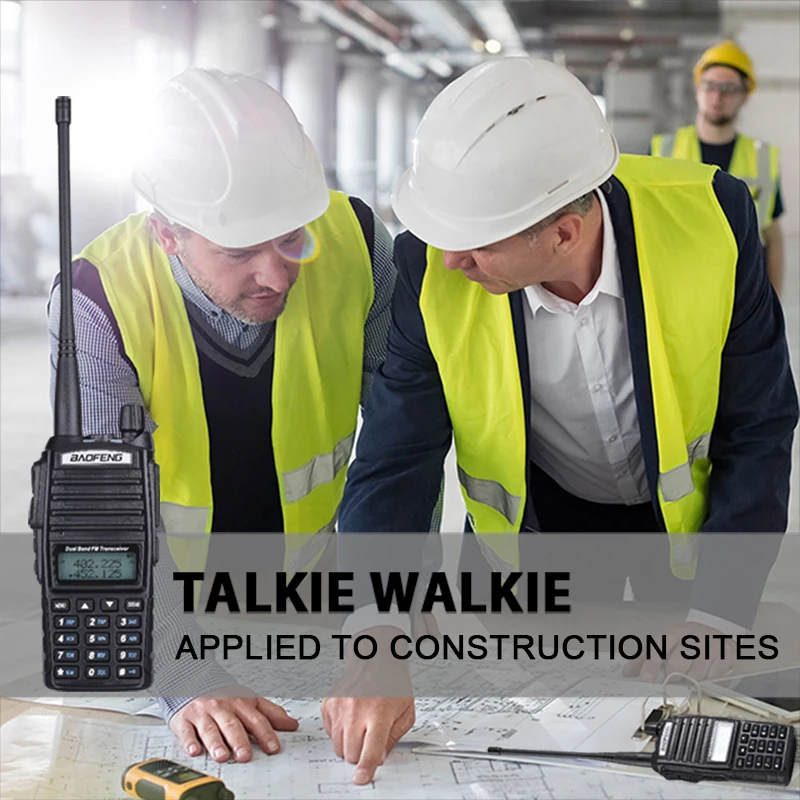 Baofeng UV-82 рация Двухдиапазонная PTT 8 Вт VHF& UHF двухсторонняя радио Baofeng UV 82 CB Портативная радиостанция UV82 трансивер