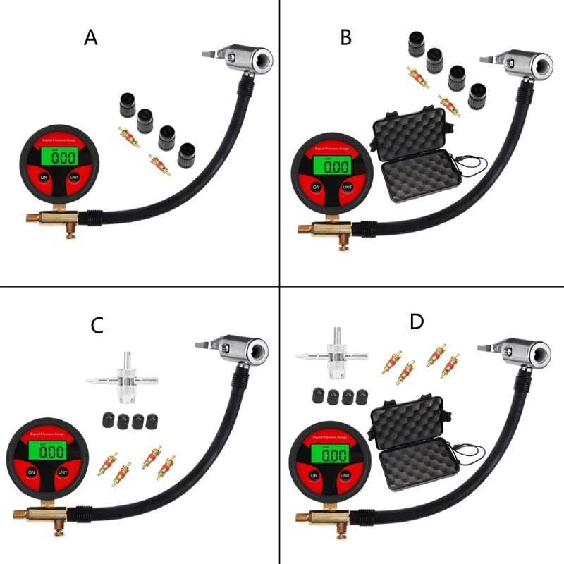 Tire Pressure Gauge Quickly Measure LED Display Tire Pressure Gauge