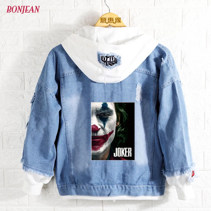 boys denim jacket with hoodie