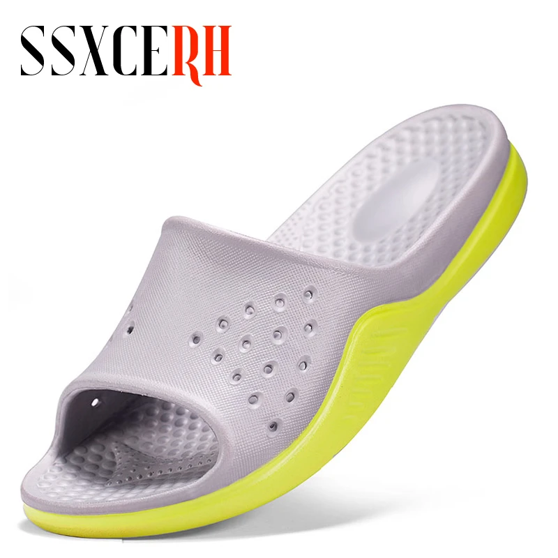 Zapatos de goma para hombre, suaves y ultraligeras, deslizantes para casa, interiores, exteriores, playa, talla grande 51|Zapatillas| AliExpress