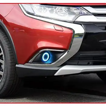 

For Mitsubishi Outlander High Quality Superb COB Angel Eyes Halo FogLights Projector Lens With Black Fog Cover