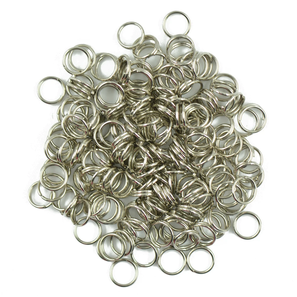 200pcs Split Rings Double Loop Jump Ring Diameter 6mm 8mm for Jewelry Making 2 Color For choice