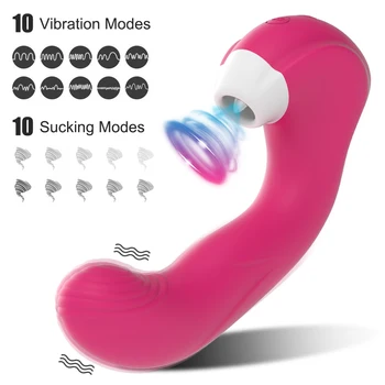 Powerful Clitoral Sucking Licking Vibrators for Women G Spot Oral Clit Sucker Rechargeable Dildo Sex Toys Female Erotic Couple 4
