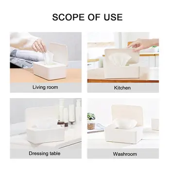 

Spot Wet Tissue Box With Lid Drawer Box Wet Tissue Household Sealed Box Box Dustproof Box Storage Wet Tissue Desktop U1P1