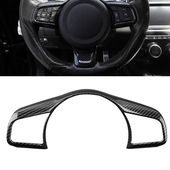 

Car Accessories For Jaguar F-PACE fpace Styling 2016 2017 2018 ABS Chrome Car Steering wheel Button frame Covers Trim