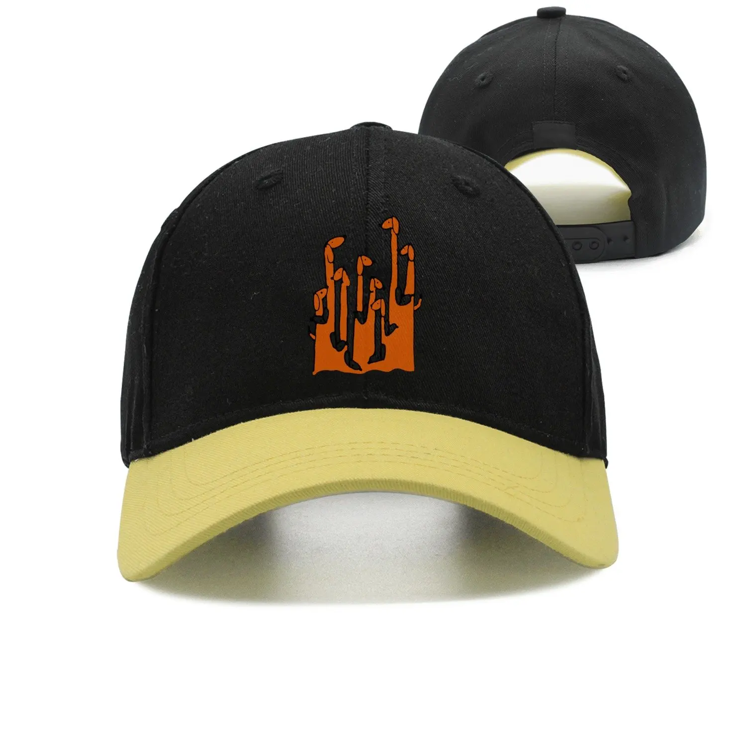 

SJSNBZ Funny Cool Funky Dachshund Dog Printed Unisex Adult Mens Contrast Color Snapback Caps